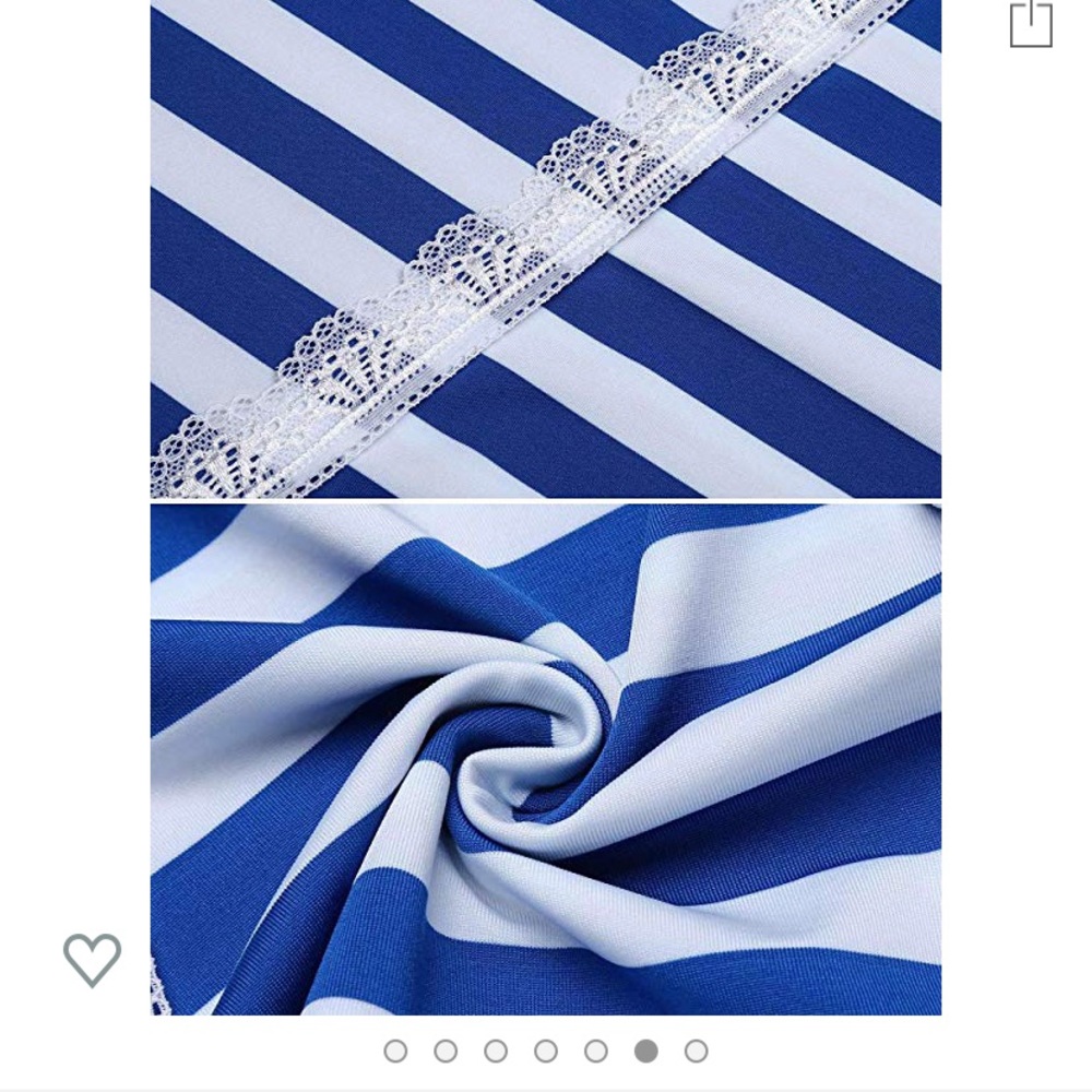 Striped Top with Bow Back Detail - Picture 5 of 6